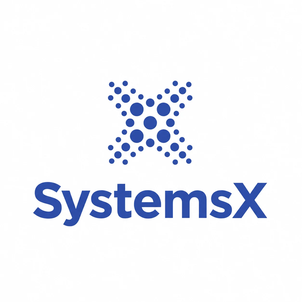 systemsx logo with wider white border systemsx logo with wider white border